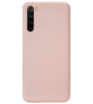 ADEL Premium Siliconen Back Cover Softcase Hoesje voor Xiaomi Redmi Note 8 (2021/ 2019) - Lichtroze