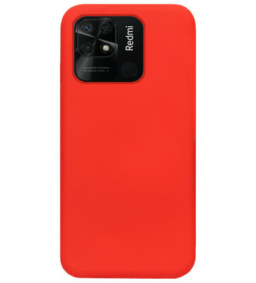 ADEL Siliconen Back Cover Softcase Hoesje voor Xiaomi Redmi 10C - Rood