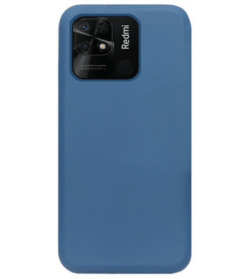 ADEL Premium Siliconen Back Cover Softcase Hoesje voor Xiaomi Redmi 10C - Blauw
