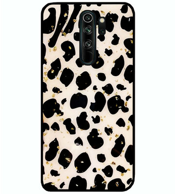 ADEL Siliconen Back Cover Softcase Hoesje voor Xiaomi Redmi Note 8 Pro - Luipaard Bling Glitter