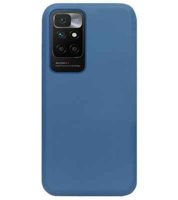 ADEL Premium Siliconen Back Cover Softcase Hoesje voor Xiaomi Redmi 10 - Blauw