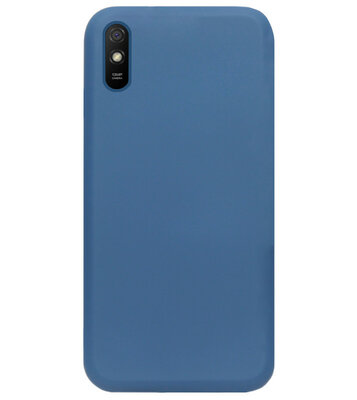 ADEL Premium Siliconen Back Cover Softcase Hoesje voor Xiaomi Redmi 9A - Blauw
