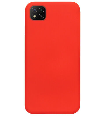 ADEL Siliconen Back Cover Softcase Hoesje voor Xiaomi Redmi 9C - Rood