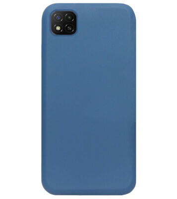 ADEL Premium Siliconen Back Cover Softcase Hoesje voor Xiaomi Redmi 9C - Blauw