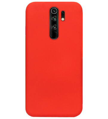ADEL Siliconen Back Cover Softcase Hoesje voor Xiaomi Redmi 9 - Rood