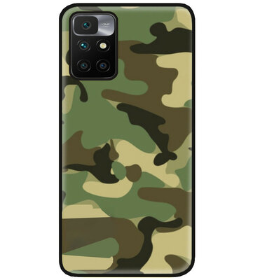 ADEL Siliconen Back Cover Softcase Hoesje voor Xiaomi Redmi 10 - Camouflage