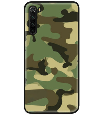 ADEL Siliconen Back Cover Softcase Hoesje voor Xiaomi Redmi Note 8 (2021/ 2019) - Camouflage
