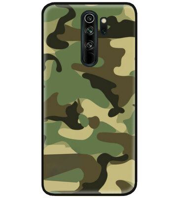 ADEL Siliconen Back Cover Softcase Hoesje voor Xiaomi Redmi Note 8 Pro - Camouflage