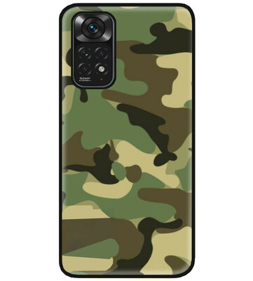 ADEL Siliconen Back Cover Softcase Hoesje voor Xiaomi Redmi Note 11 Pro - Camouflage