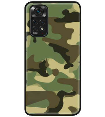 ADEL Siliconen Back Cover Softcase Hoesje voor Xiaomi Redmi Note 11s/ 11 - Camouflage