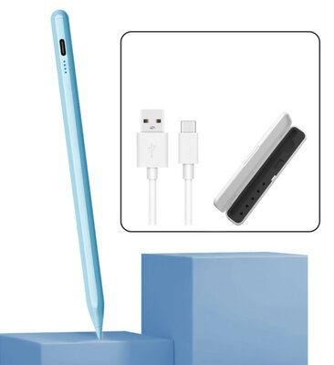 ADEL Oplaadbare Stylus Touchscreen-pen Draadloos Universeel Met Opbergcase - Blauw