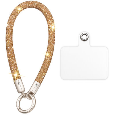 Telefoonkoordje Kort Bling Goud