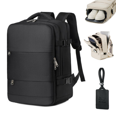 ADEL Handbagage Rugzak 40x20x25 cm Ideaal in het Vliegtuig - Waterafstotende Reistas met Schoenenvak en Handige Opbergvakken voor Zorgeloos Reizen