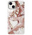 ADEL Siliconen Back Cover Softcase Hoesje voor iPhone 13 - Marmer Rood