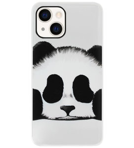 ADEL Siliconen Back Cover Softcase Hoesje voor iPhone 13 - Panda