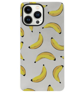ADEL Siliconen Back Cover Softcase Hoesje voor iPhone 13 Pro Max - Bananen Geel